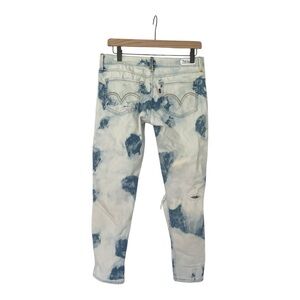 Levi’s 524 skinny jeans - destroyed / distressed / tye dyed - unique